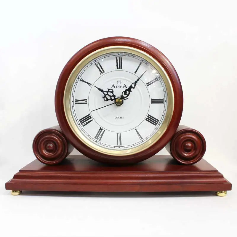 Adina Mantle Clock Wooden Roman