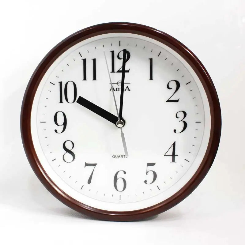 Adina Small Timber Wall Clock White Arabic Dial SEASPRAY