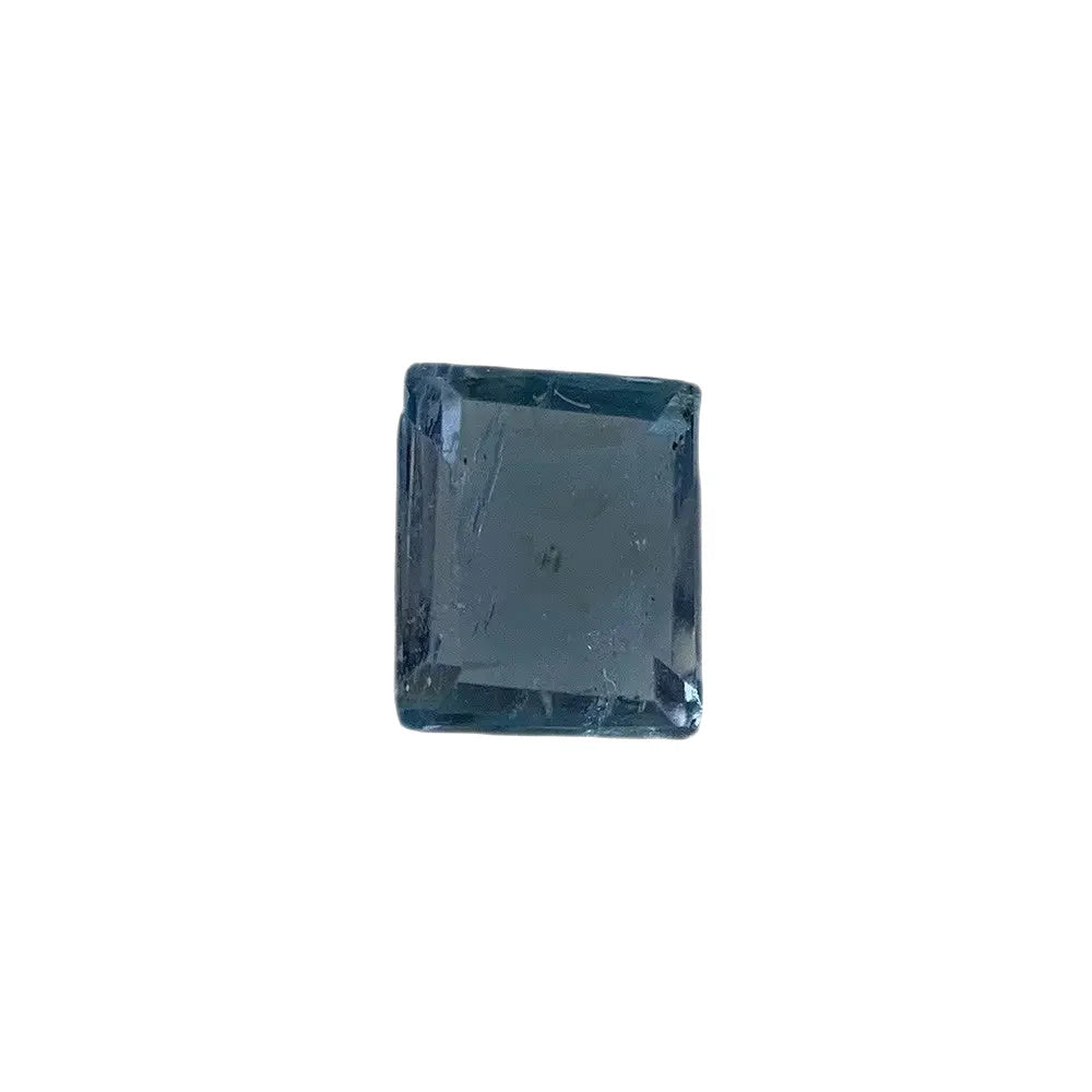 Aquamarine Emerald Cut 4.6x3.9mm 0.37ct Mid/Dark Blue