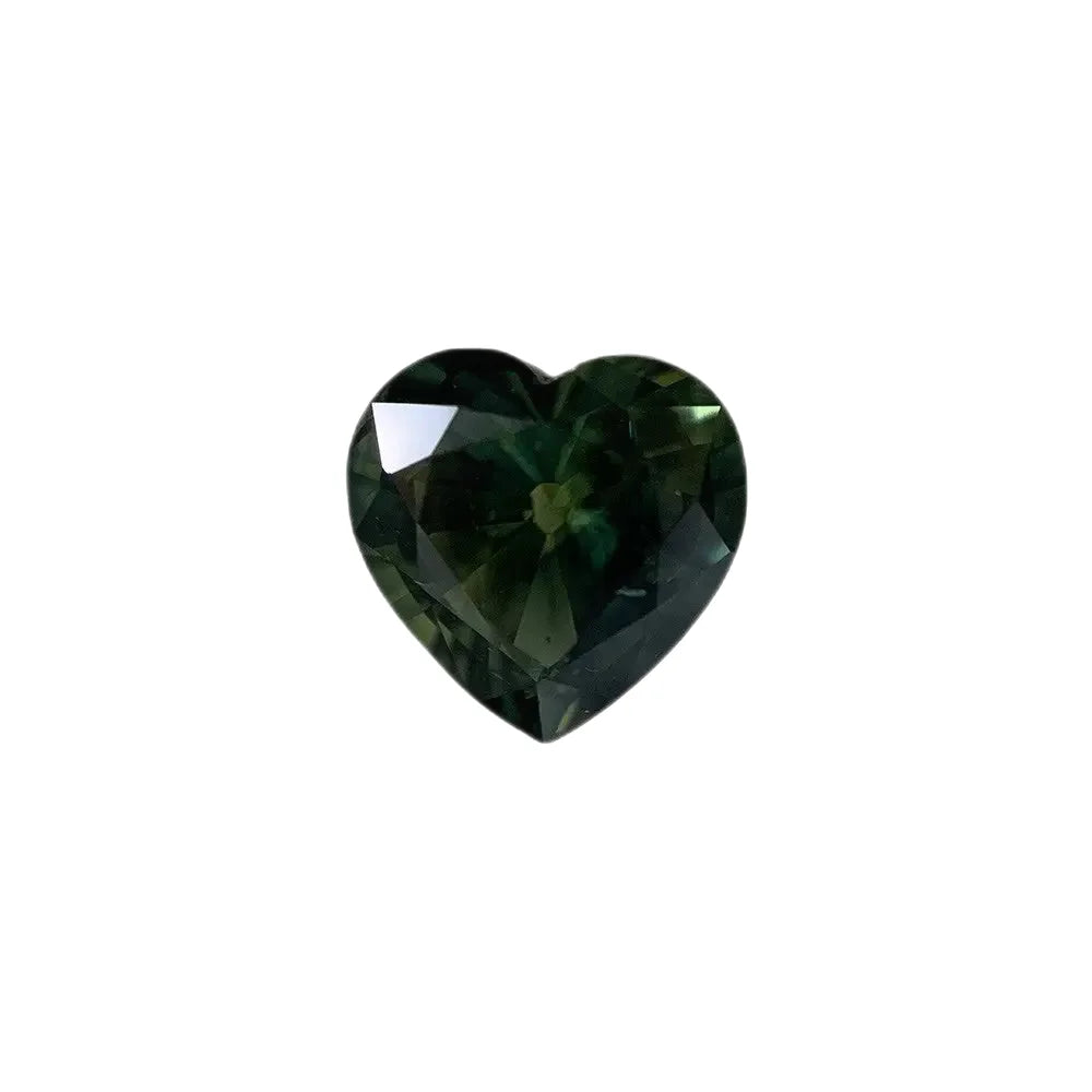 Australian Parti Sapphire Heart Shaped 7.2 x 7.2mm 1.74ct