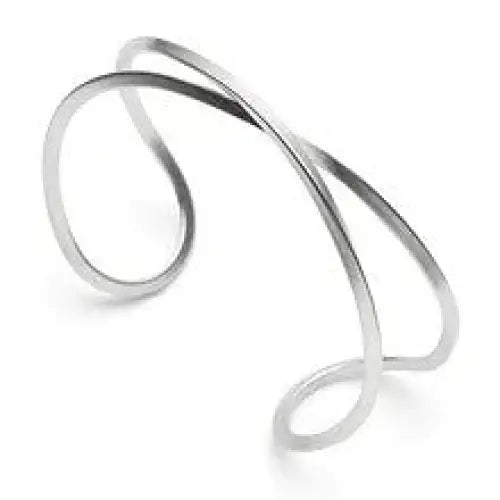 Bastian Sterling Silver Twisted Cuff (Bangle) Open Double