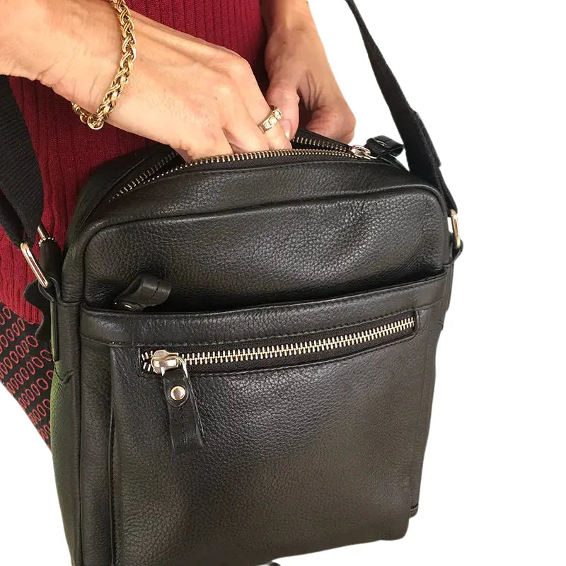Cudworth Small Black Leather Bag SEASPRAY VALUATIONS & FINE