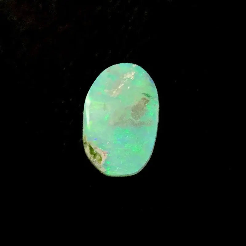 Free-form Oval  Australian Light Crystal Solid Opal Blue/Green 0.49ct 