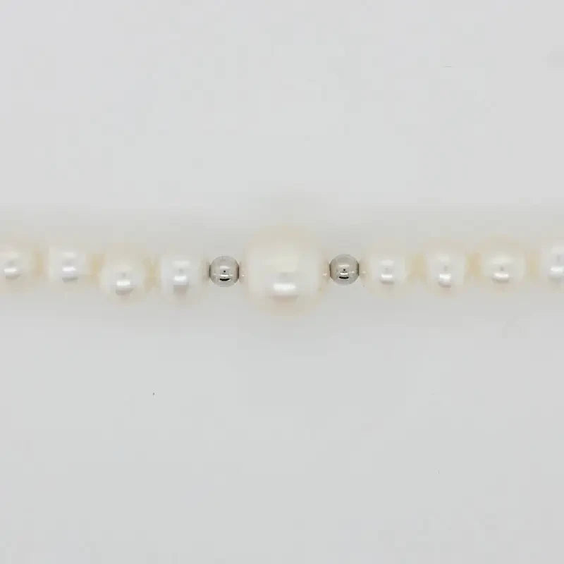 Freshwater 6.00mm - 6.50mm Pearl 42cm Necklet with 6cm