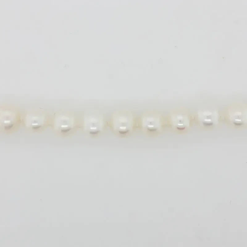 Freshwater 6.00mm to 6.50mm Pearl 60cm Necklet with 9ct
