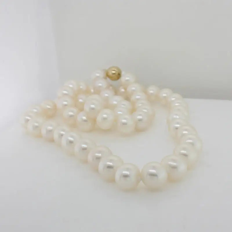 Freshwater 8.50mm to 9.00mm Pearl 60cm Necklet with 9ct Gold Ball Clasp