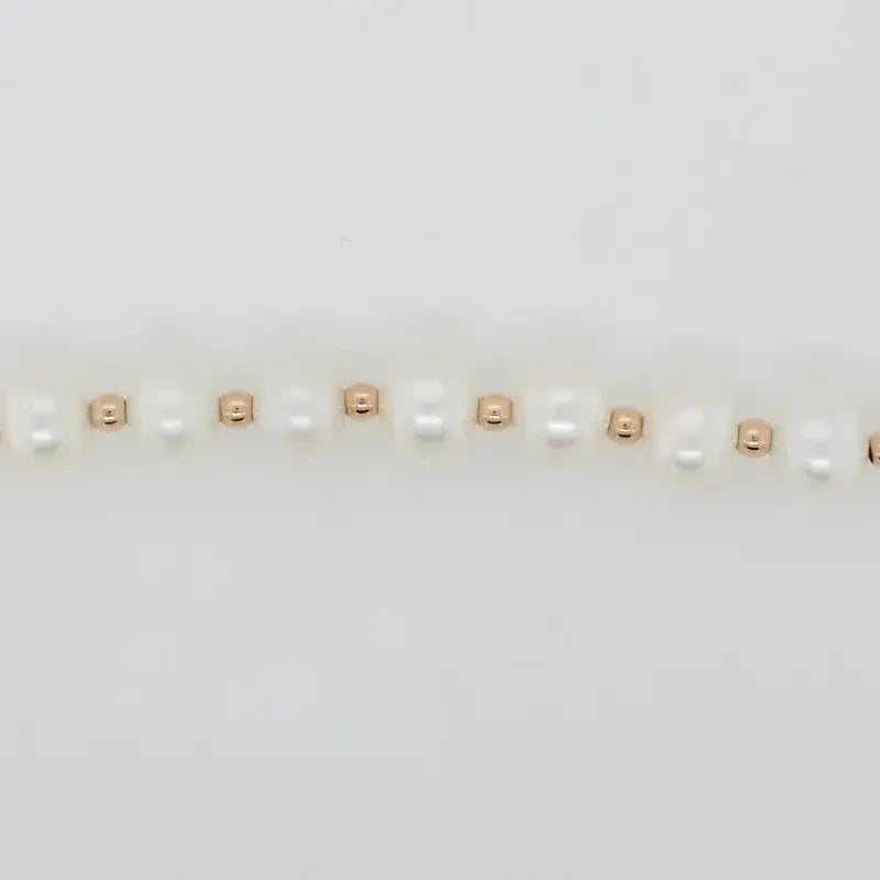 Freshwater Pearl 8.00mm to 8.50mm 45cm Necklace - 14ct Rose