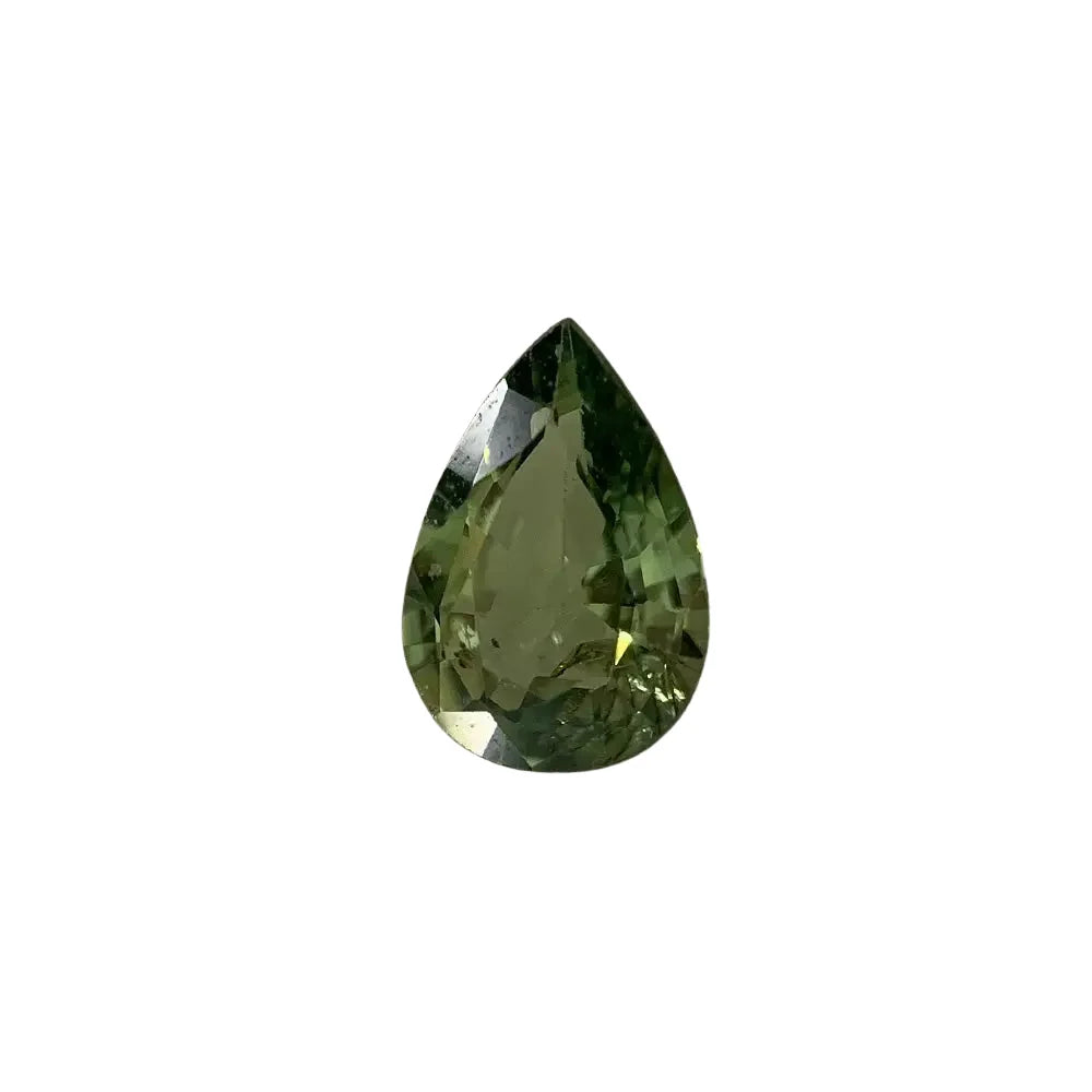 Green Sapphire Pear Cut 6.2 x 4.2 0.48ct SEASPRAY VALUATIONS
