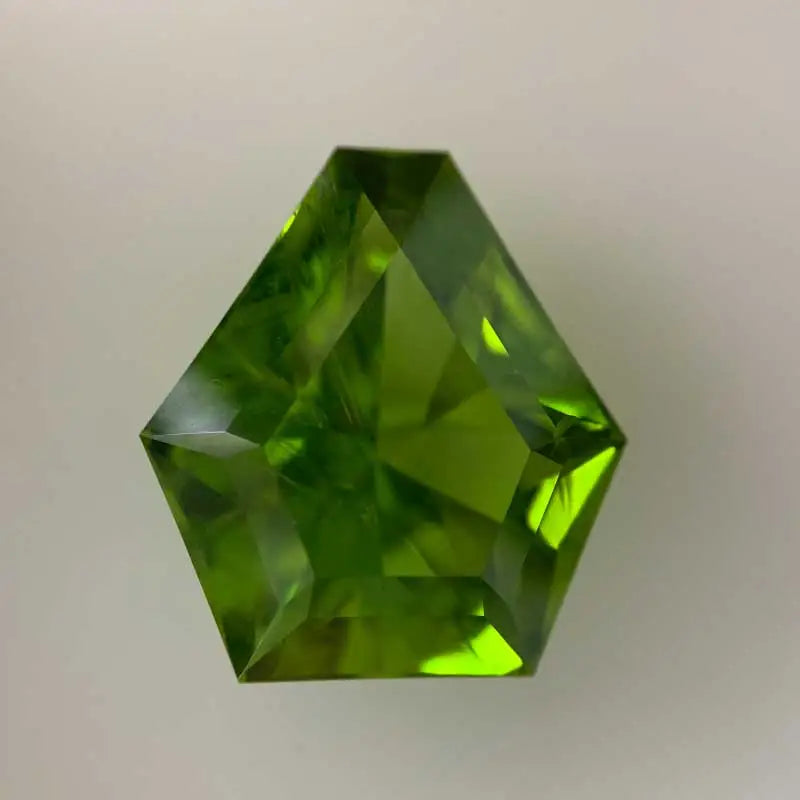 Natural Peridot Free Shaped Hexagon 14.23 x 13.31 mm 9.50ct Deep Periodot Green