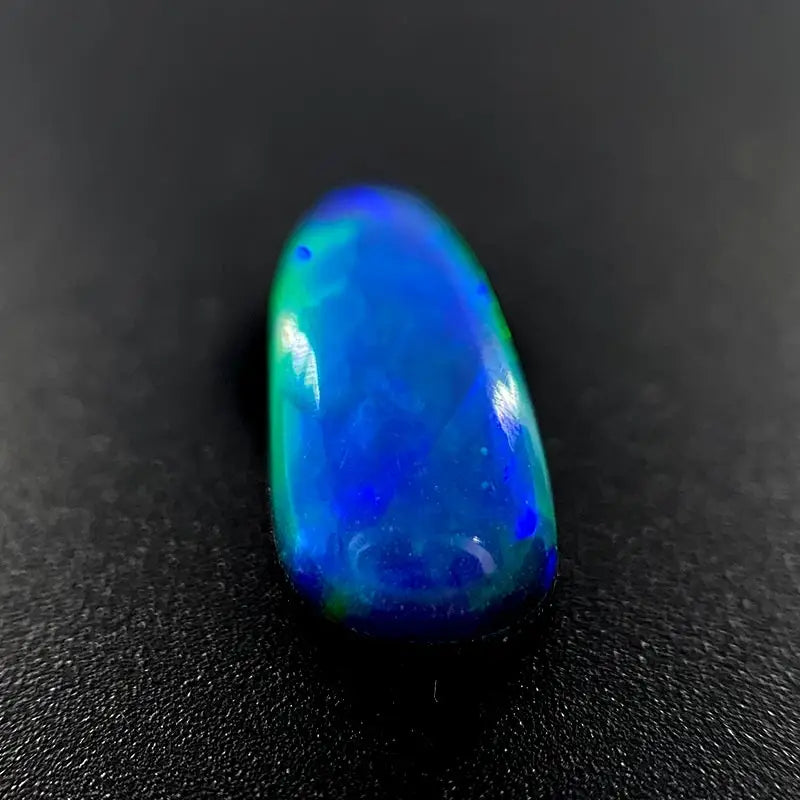 Opal Doublet Free-form Long Oval Shape Green Blue Orange