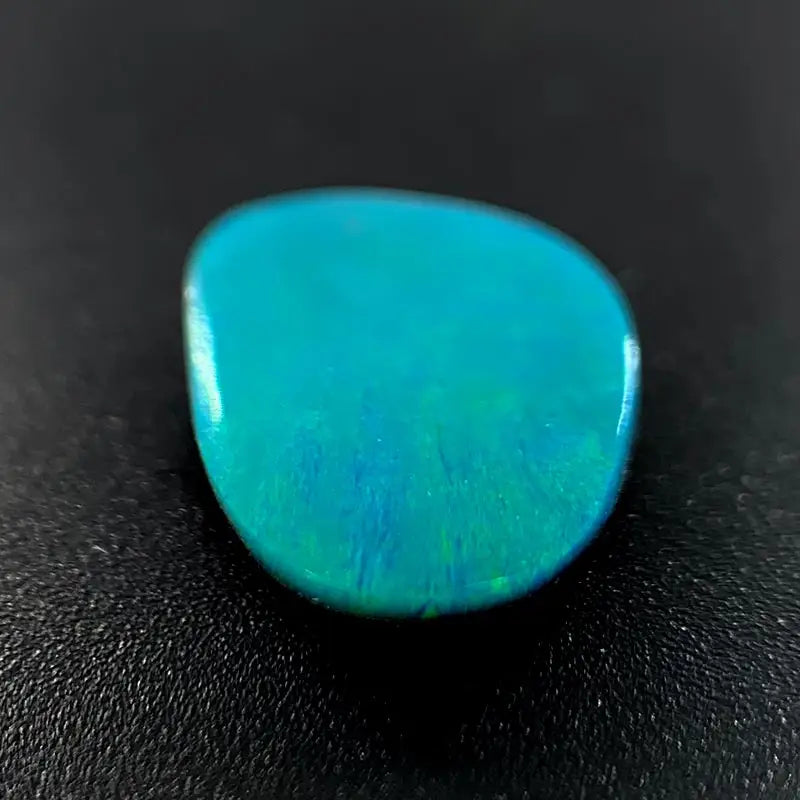 Opal Doublet Free-form Oval Shape Green Blue Colours 10.49mm