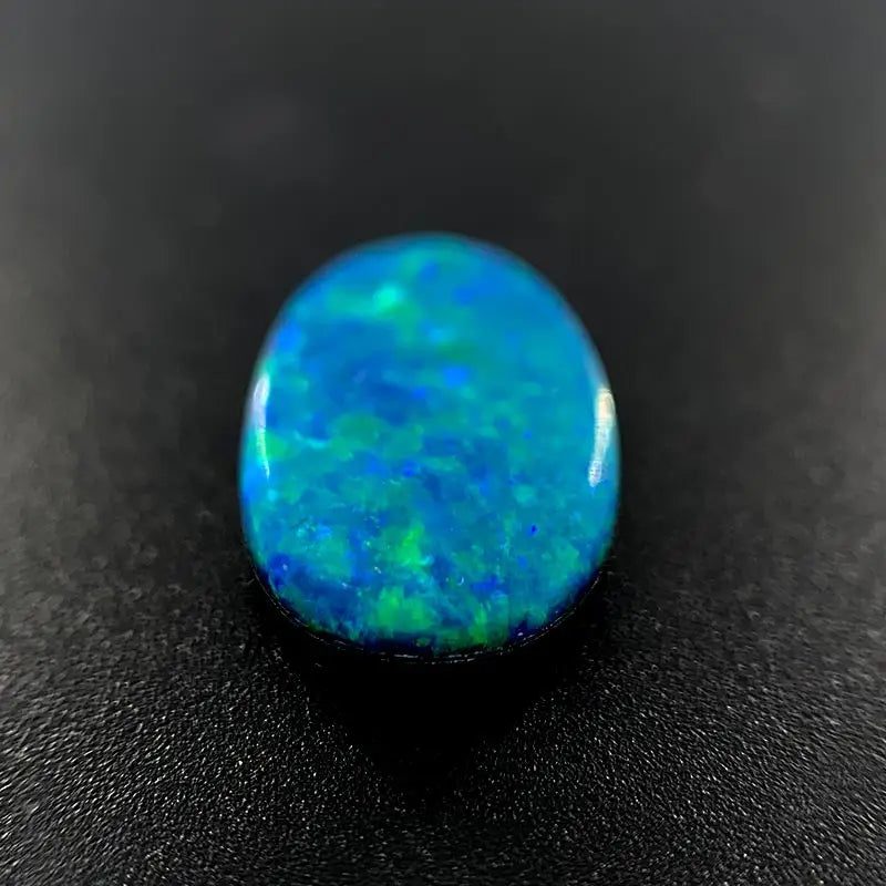 Opal Doublet Oval Shape Green, Blue, Orange, Colours 12.5mm x 8.1mm x 2.91mm Deep