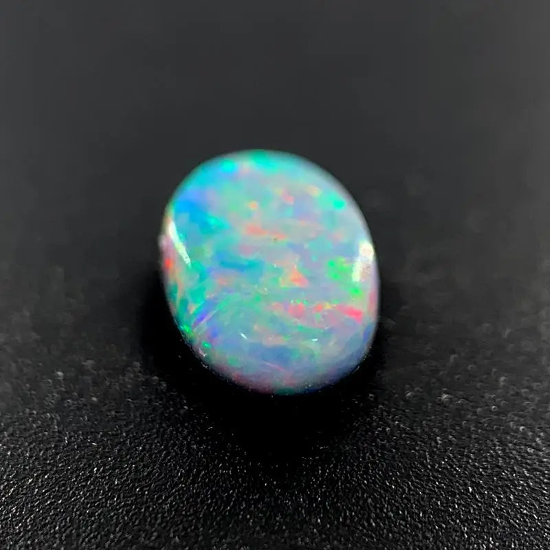Opal Doublet Oval Shape Pink Blue Green Colours 7.65mm x 5.09mm x 3.18mm Deep