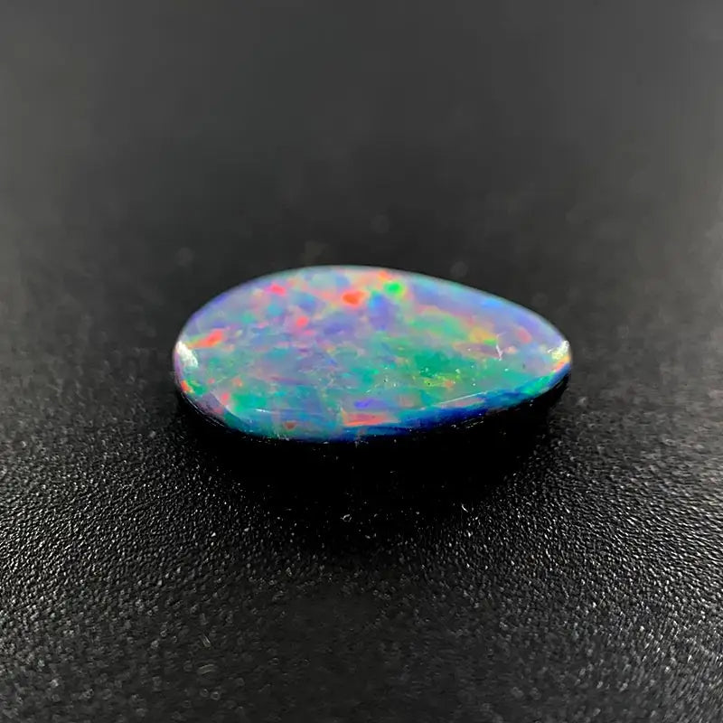 Opal Doublet Pear Shape Blue, Green, Orange, Pink Colours 9.69mm x 5.91mm x 2.49mm Deep