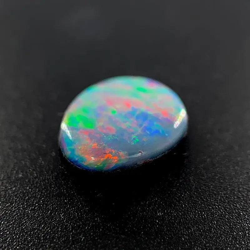 Opal Doublet Pear Shape Pink Blue Green Colours 8.6mm x 7.1mm x 2.88mm Deep