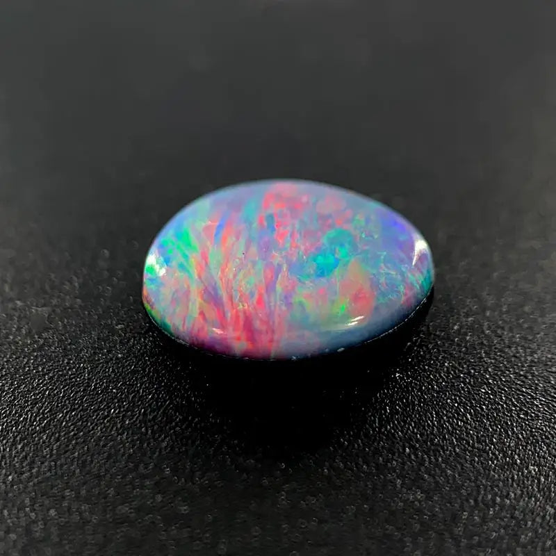 Opal Doublet Pear Shape Pink Blue Green Colours 8.6mm x 7.1mm x 2.88mm Deep