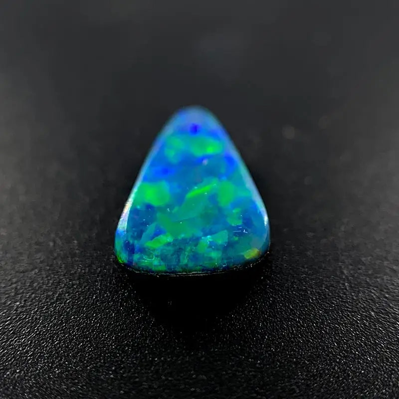 Opal Doublet Triangle Shape Green Blue Colours 10.82mm x