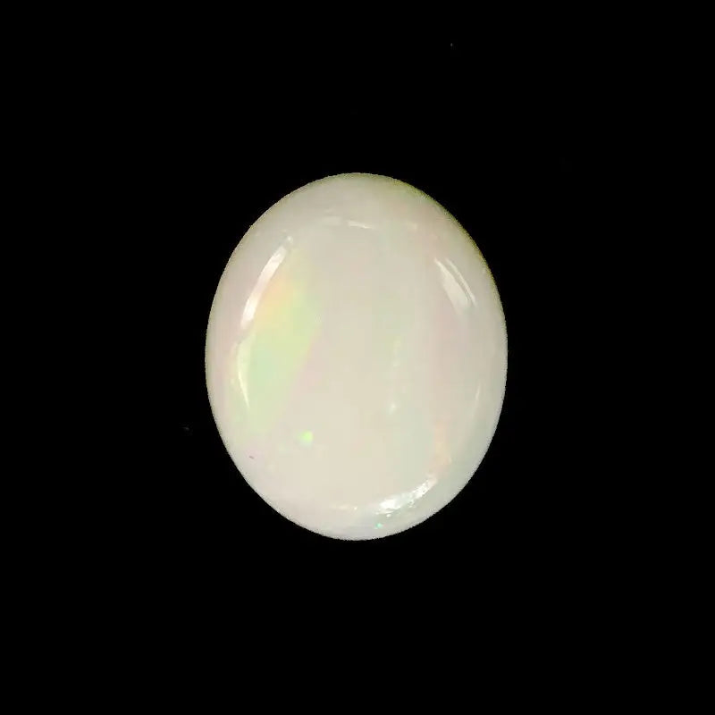 Oval Australian Coober Pedy Solid White Opal 1.00ct SEASPRAY