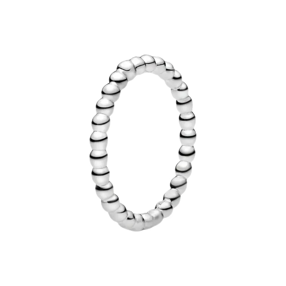 Pandora Beaded Silver Ring 58 / P1/2-Q1/2 Seaspray