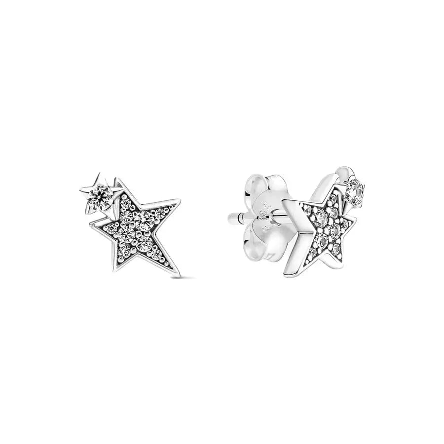 Pandora Sterling Silver Cubic Zirconia Sparkling Double Star