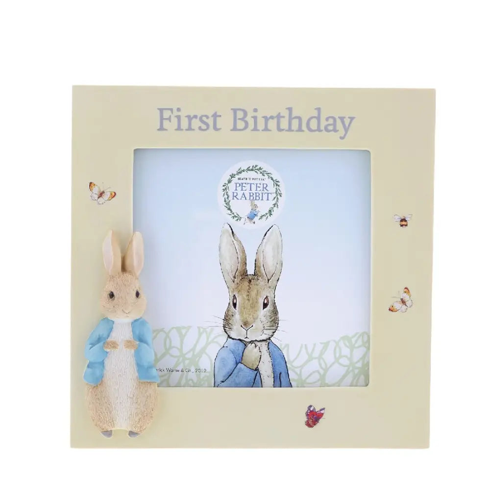 Peter Rabbit 10cm 1st Birthday Frame SEASPRAY VALUATIONS &