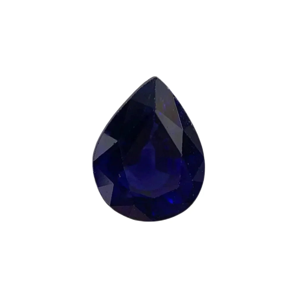 Sapphire Pear 6.3x4.35mm 0.88ct Dark Blue SEASPRAY