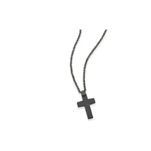 ’Sector’ Strong - 50cm S/Steel Black Ion Plated Cross