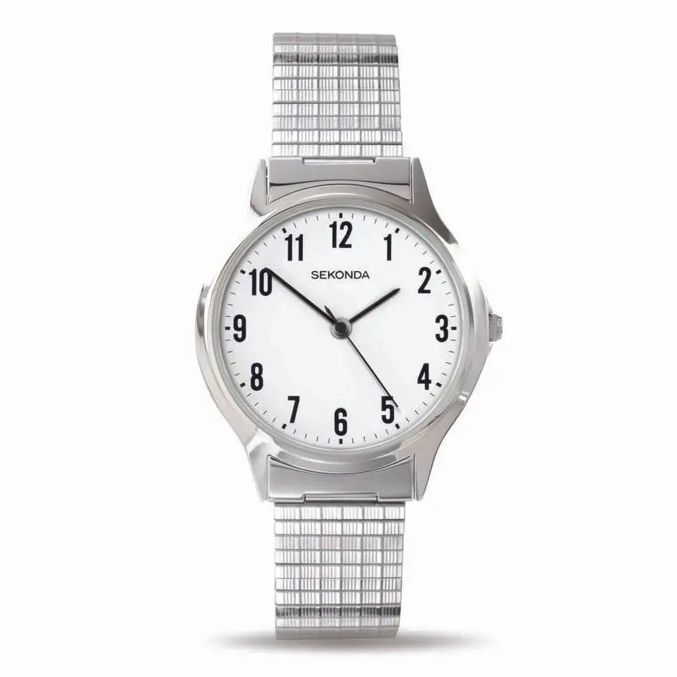 Sekonda White Dial Numeral Watch SK3751 Stretch SP Band