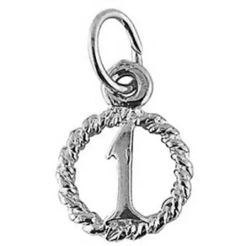 Sterling Silver 1 in Circle Charm