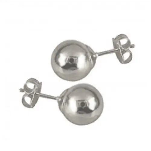 Sterling Silver 10mm Ball Studs