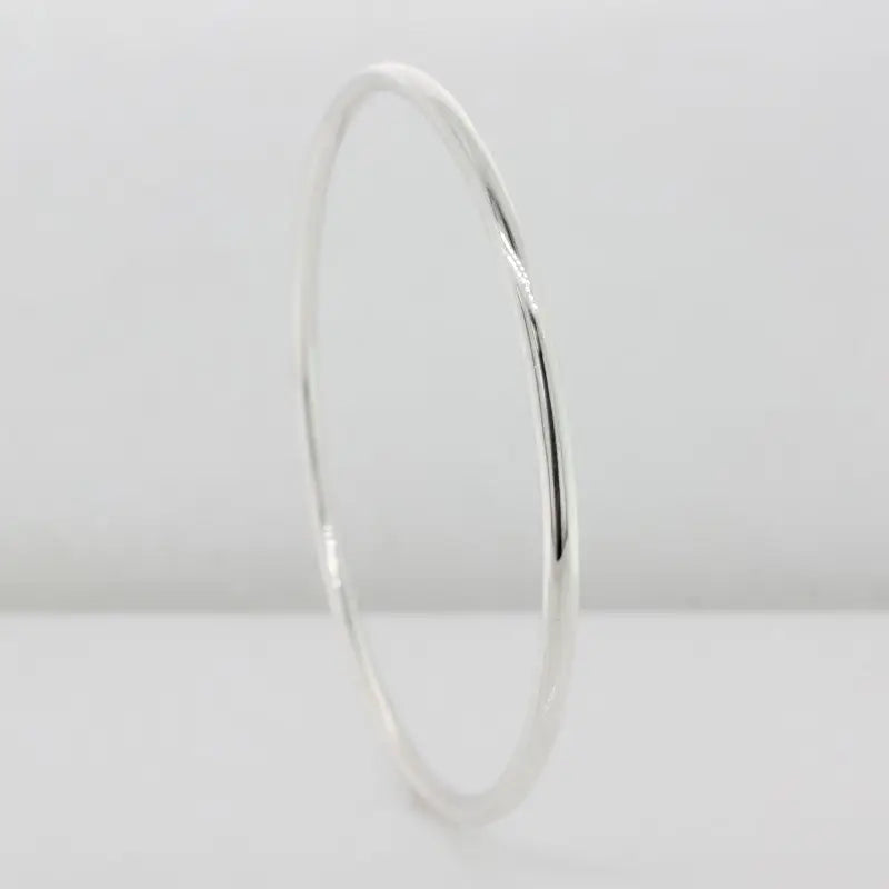 Sterling Silver 3mm x 67mm Solid Golf Bangle