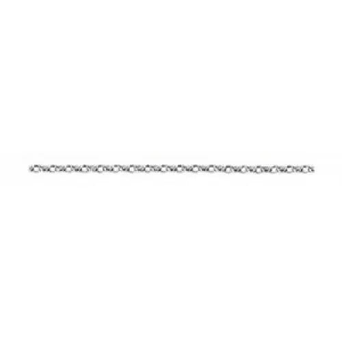 Sterling Silver 40cm Oval Belcher Chain With Parrot Clasp