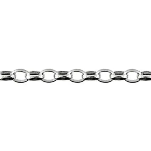 Sterling Silver 45cm Oval Belcher Chain 3 SEASPRAY
