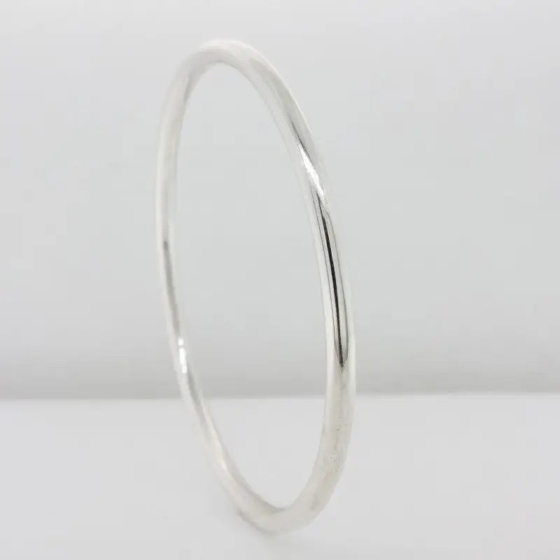 Sterling Silver 4mm x 60mm Solid Golf Bangle