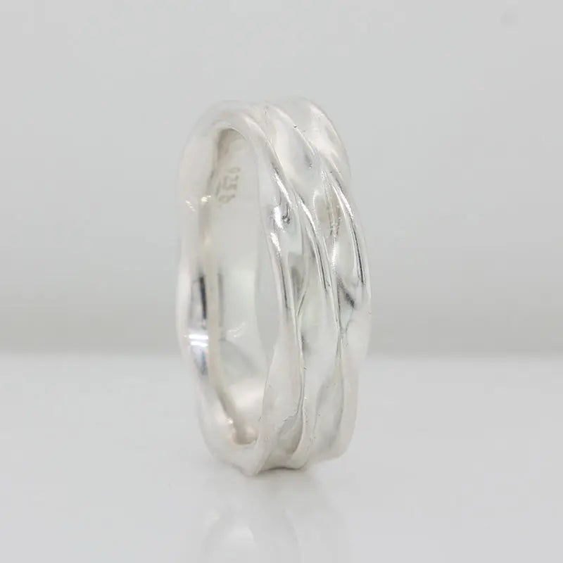 Sterling Silver 5.50mm Wide Ring Size O
