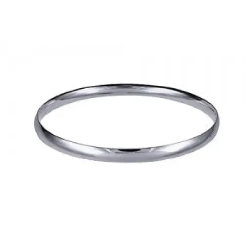 Sterling Silver 5.5mm Solid Comfort Fit Bangle