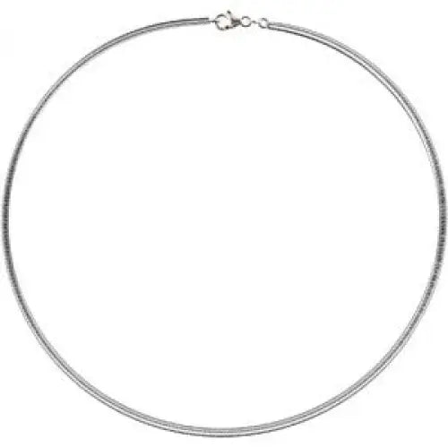 Sterling Silver 50cm 3mm Italian Omega Necklet