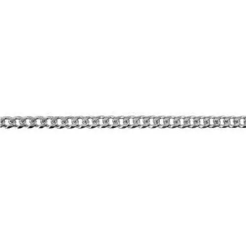 Sterling Silver 55cm Bevelled Diamond Cut Curb Chain 2