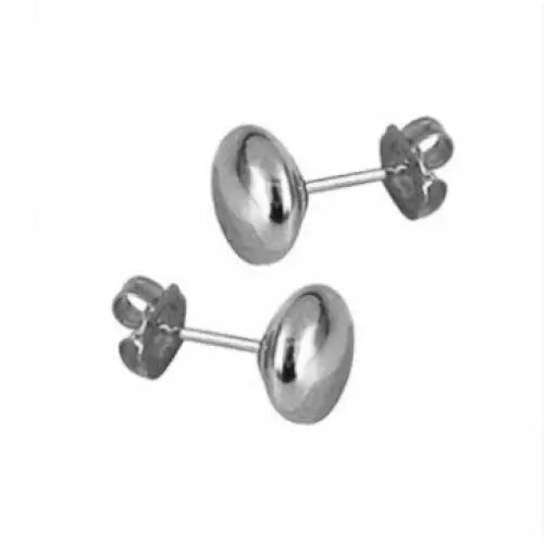 Sterling SIlver 5mm Flattened Ball Stud