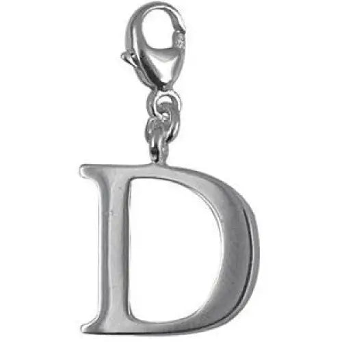 Sterling Silver Block Initial D Charm SEASPRAY VALUATIONS &