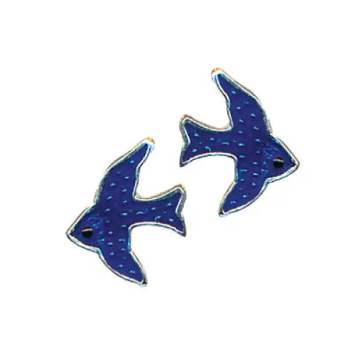 Sterling Silver Blue Bird Stud Earrings SEASPRAY VALUATIONS
