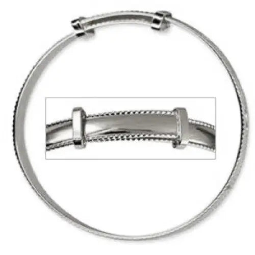 Sterling Silver Child's Plain Expanding Bangle