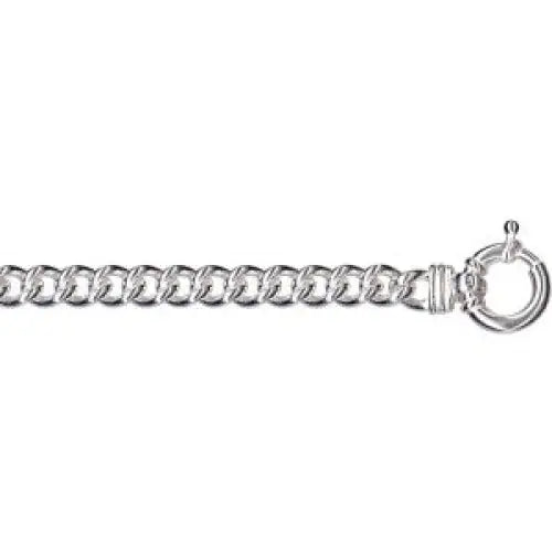 Sterling Silver Close Curb Link Bracelet