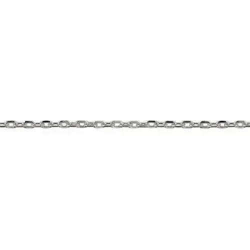 Sterling Silver Diamond Cut Cable Chain 45cm (1.30mm width)