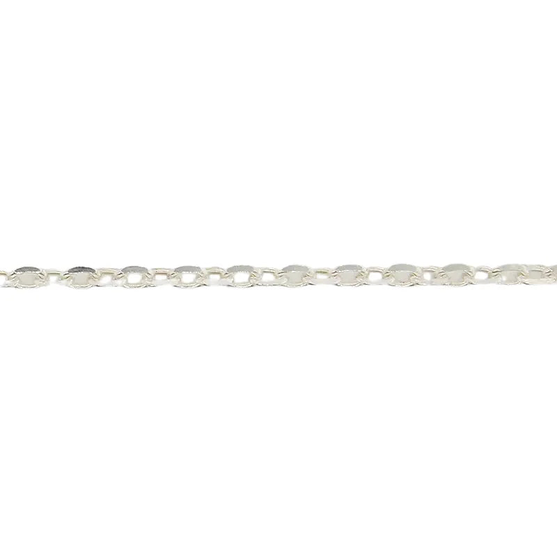 Sterling Silver Diamond Cut Cable Chain 45cm SEASPRAY
