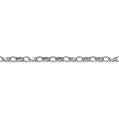 Sterling Silver Diamond Cut Oval Belcher Chain 60cm SEASPRAY