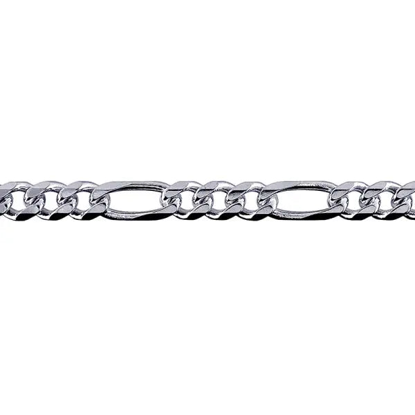 Sterling Silver Figaro 1 + 3 Bracelet 21cm