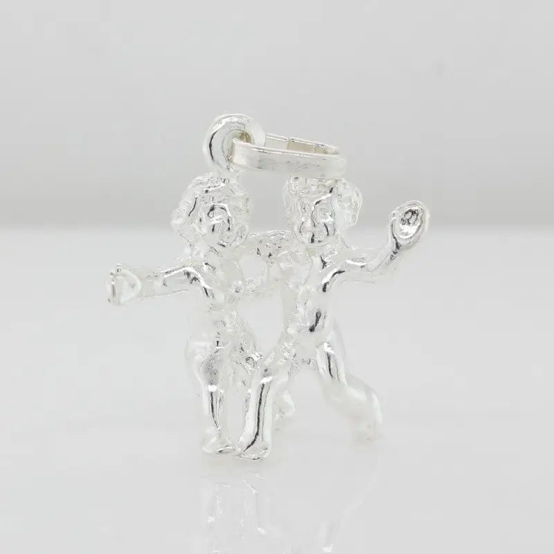 Sterling Silver Gemini Pendant / Charm