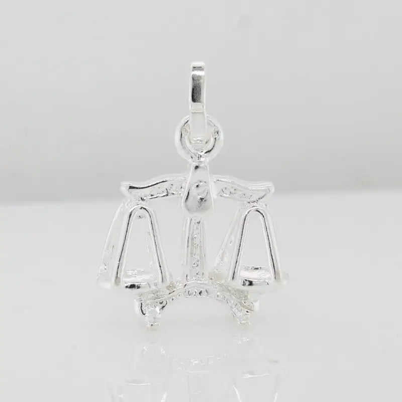 Sterling Silver Large Libra Pendant / Charm