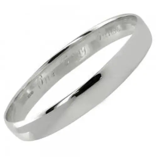 Sterling Silver One Troy Ounce Bangle 65mm